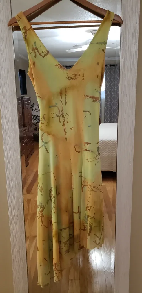 Maria Bonita Dress - Size Small, Yellow/Orange image indicator(4)