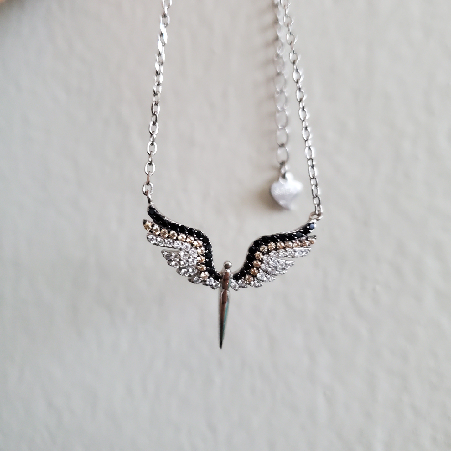 Sterling Silver S925 Angel Wing Necklace