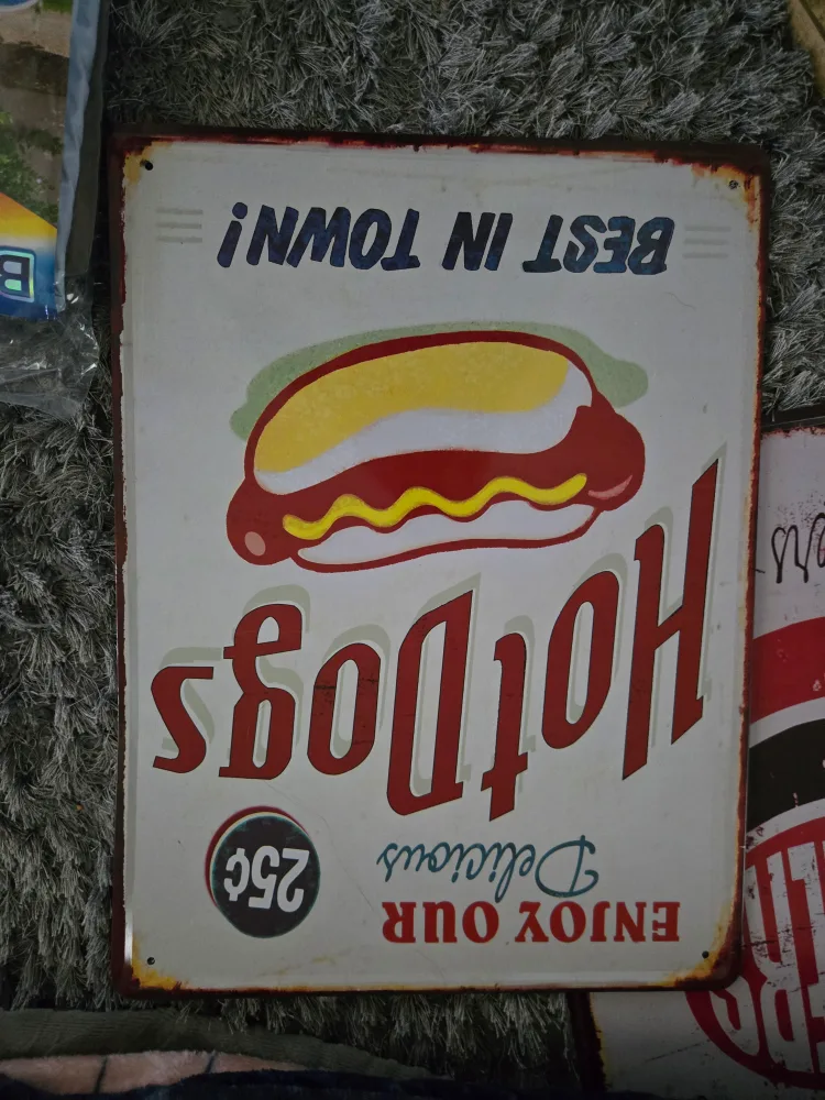 Hot Dogs & Burgers Metal Signs image indicator(2)