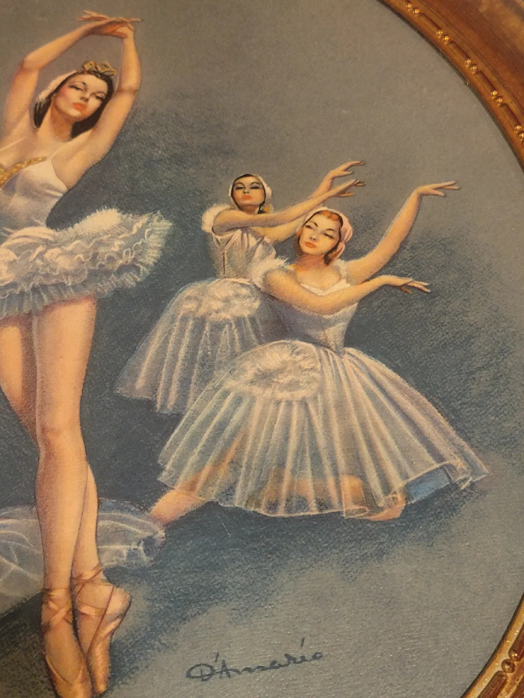 Vintage D'Amario Ballerina Print image indicator(7)
