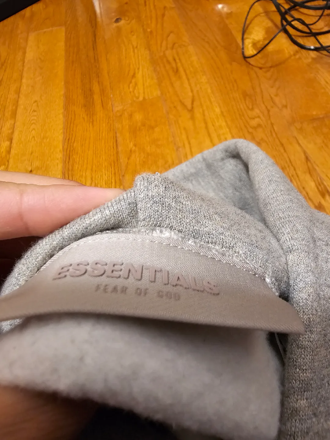 Essentials FOG Dark Oatmeal Hoodie image indicator(3)