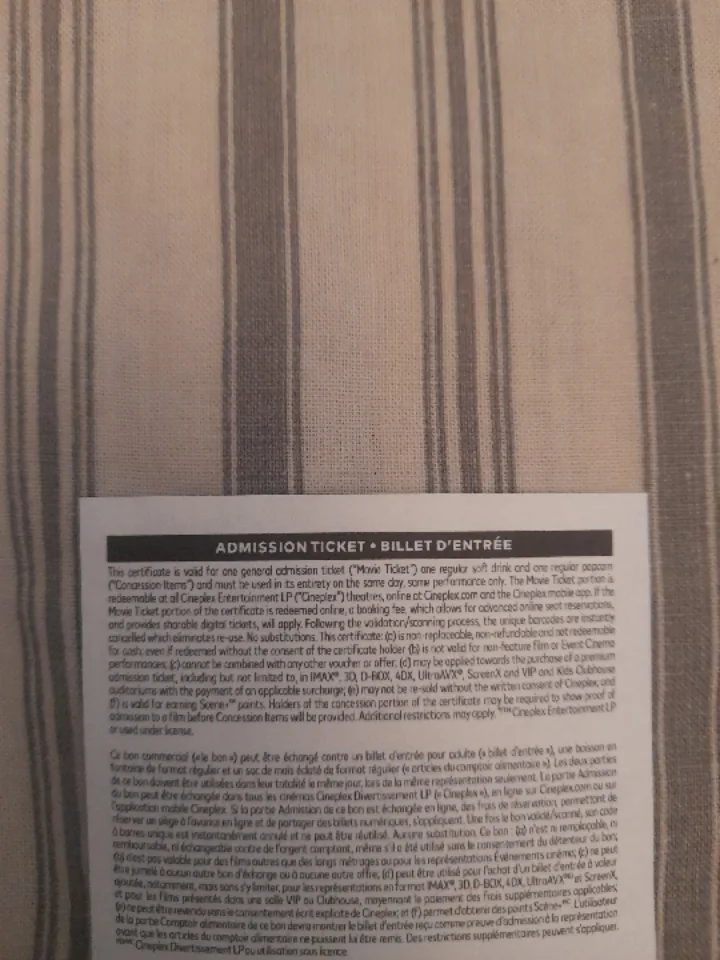 Cineplex One Night Out Super Soirée Pass image indicator(2)