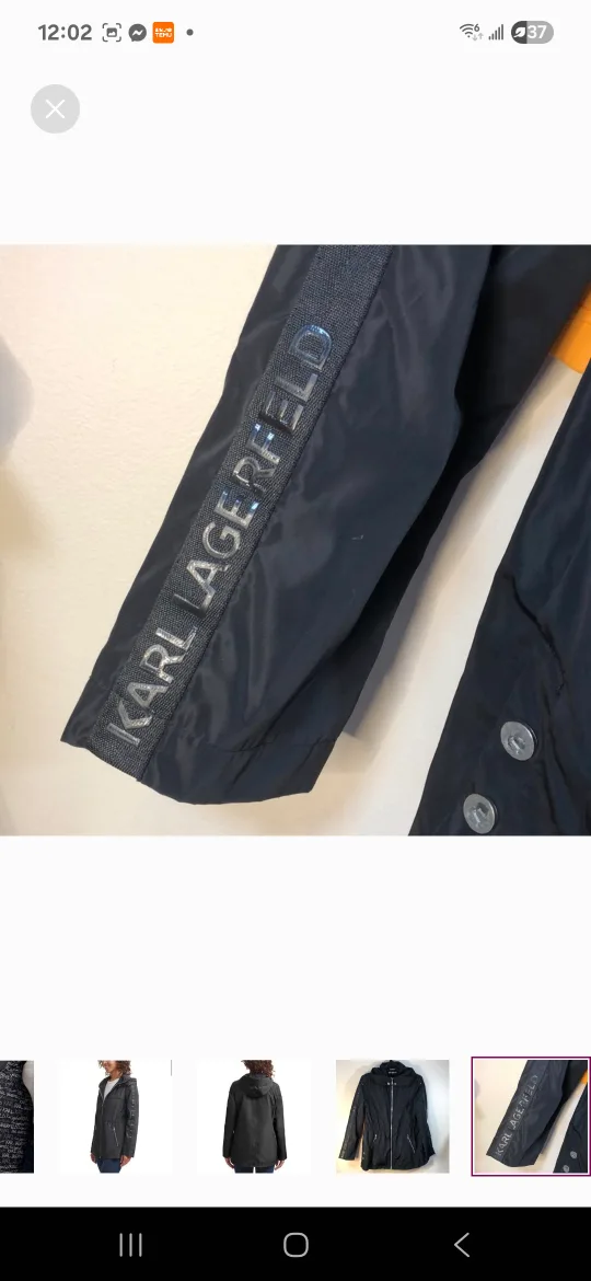 ladies  black  Karl Lagerfeld  jacket image indicator(3)