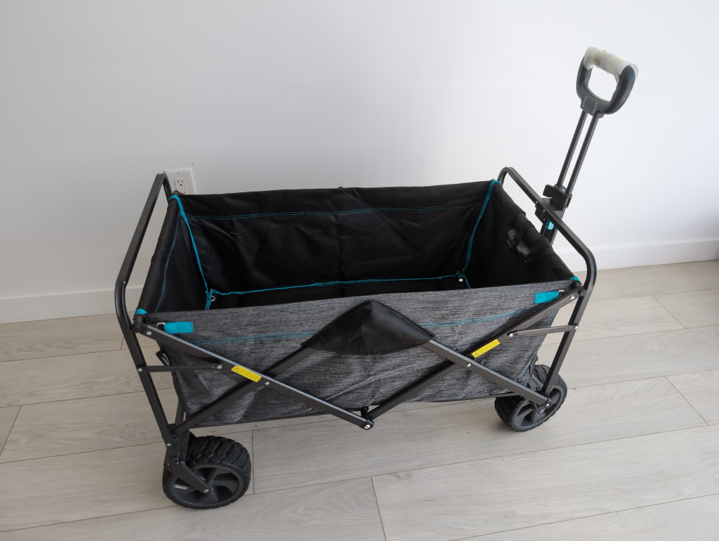 Folding Wagon Cart - Gray & Black