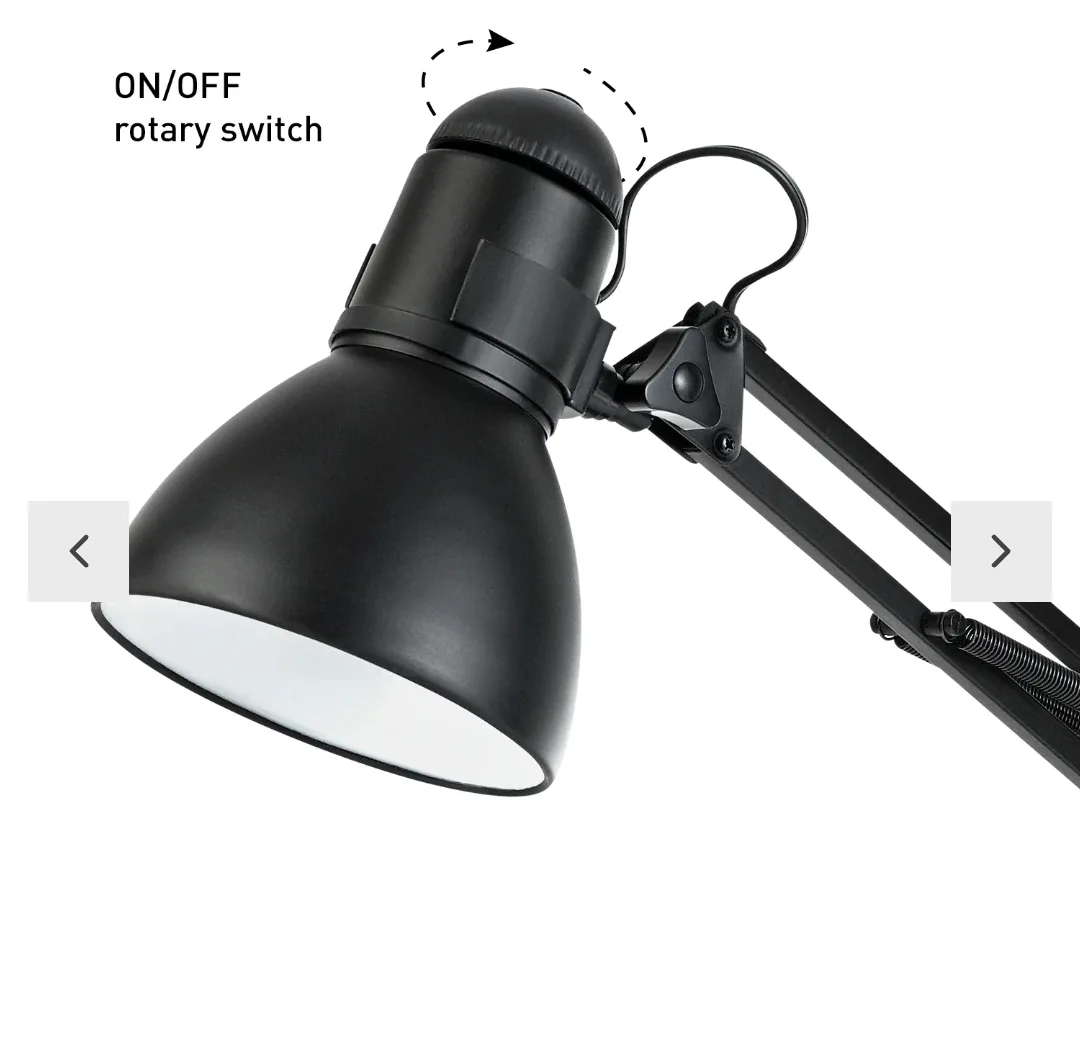 Electric Black Desk/ Work Lamp image indicator(8)