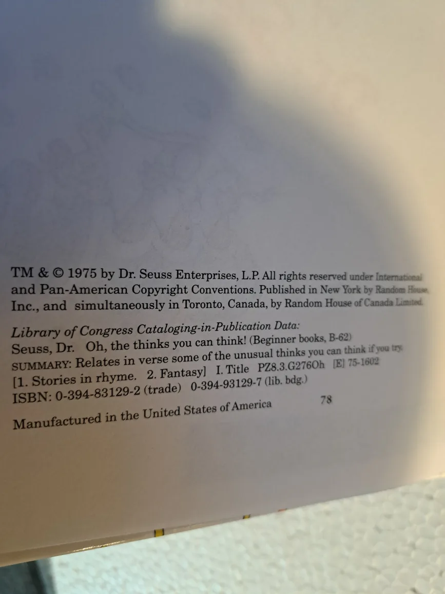 Oh, the Thinks You Can Think hardcover image indicator(3)