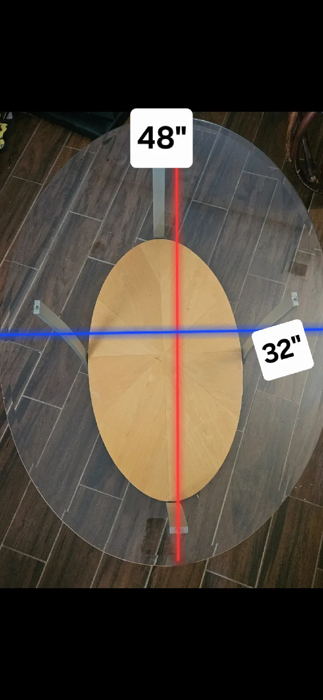 Glass Top Coffee Table - 48" x 32" image indicator(3)