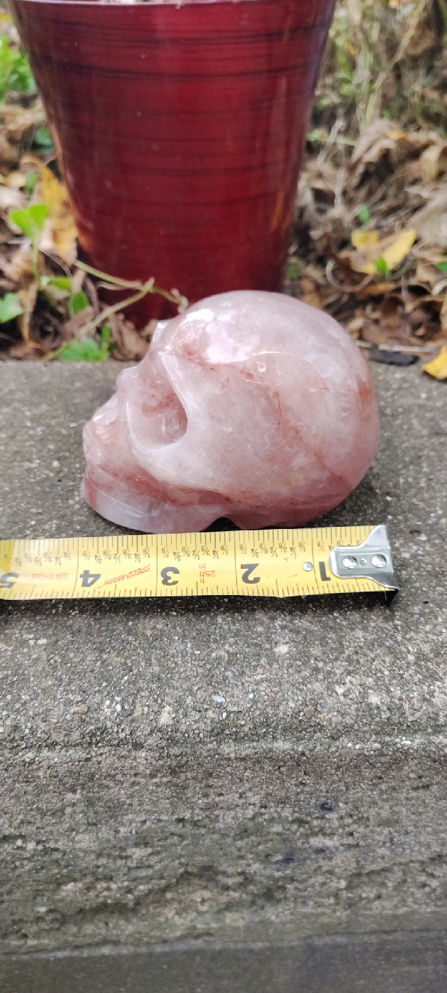 Rose Quartz Crystal Skull - photo 2