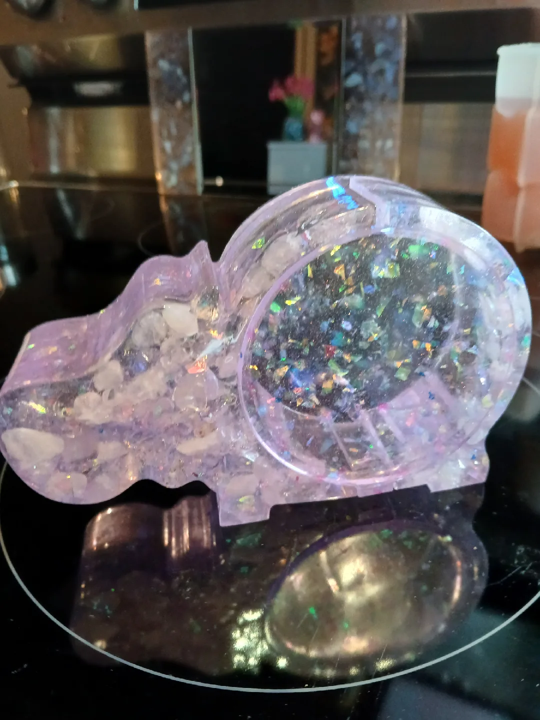 Resin piggy bank any color available. Made by Cheryl thumbnail