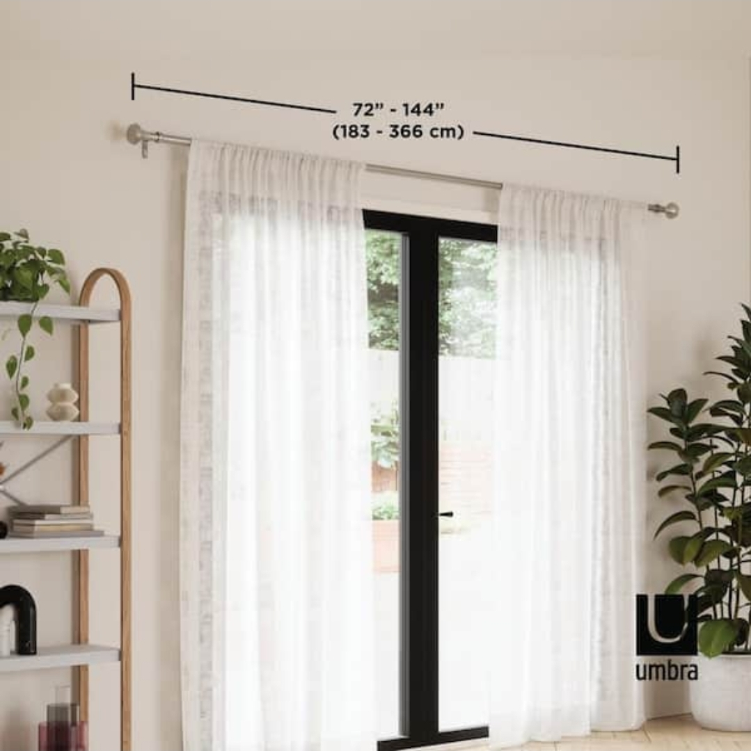 Umbra Curtain Rod - 72"-144" - photo 2
