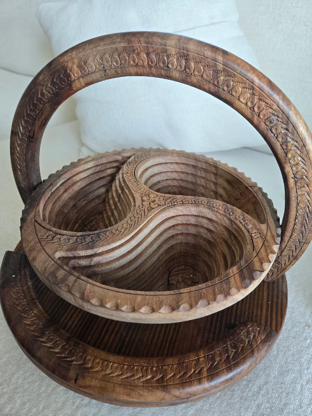 Wooden Folding Basket/Bowl thumbnail