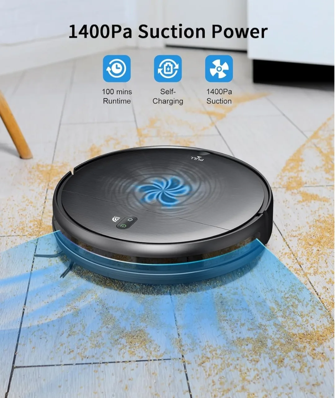 Robot Vacuum and Mop Combo, 2 in 1 image indicator(4)