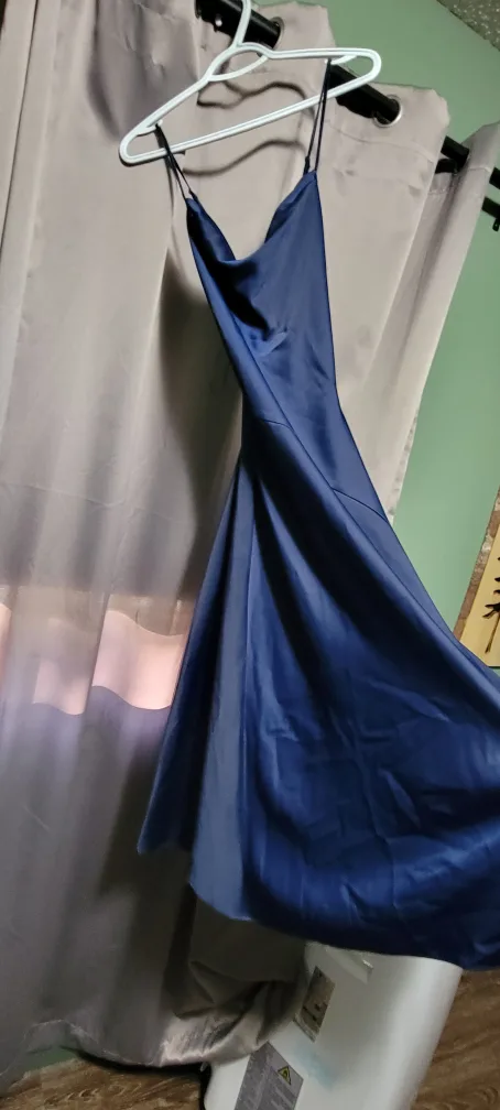 Navy Blue Slip Dress Name brand Ever New thumbnail
