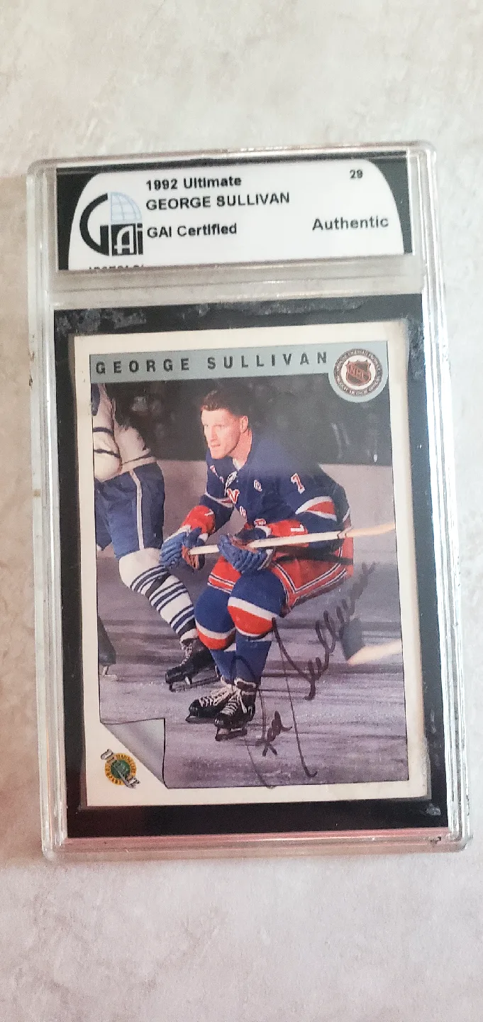 1992 Ultimate George Sullivan Hockey Card