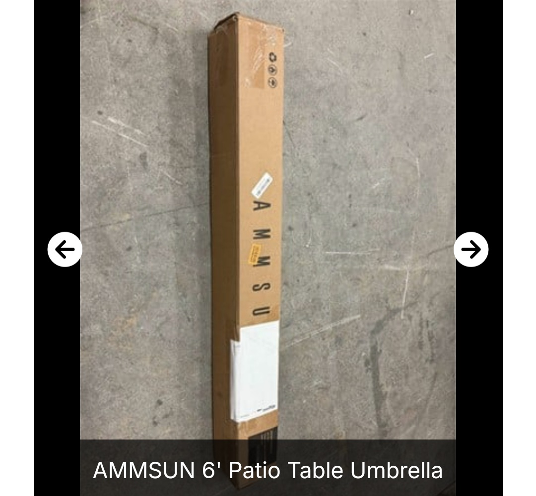 New AMMSUN 6ft Patio Umbrella – Color Tan - photo 5