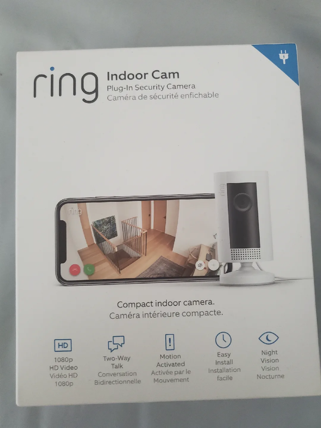 Ring Indoor Cam Plug-In Security Camera thumbnail
