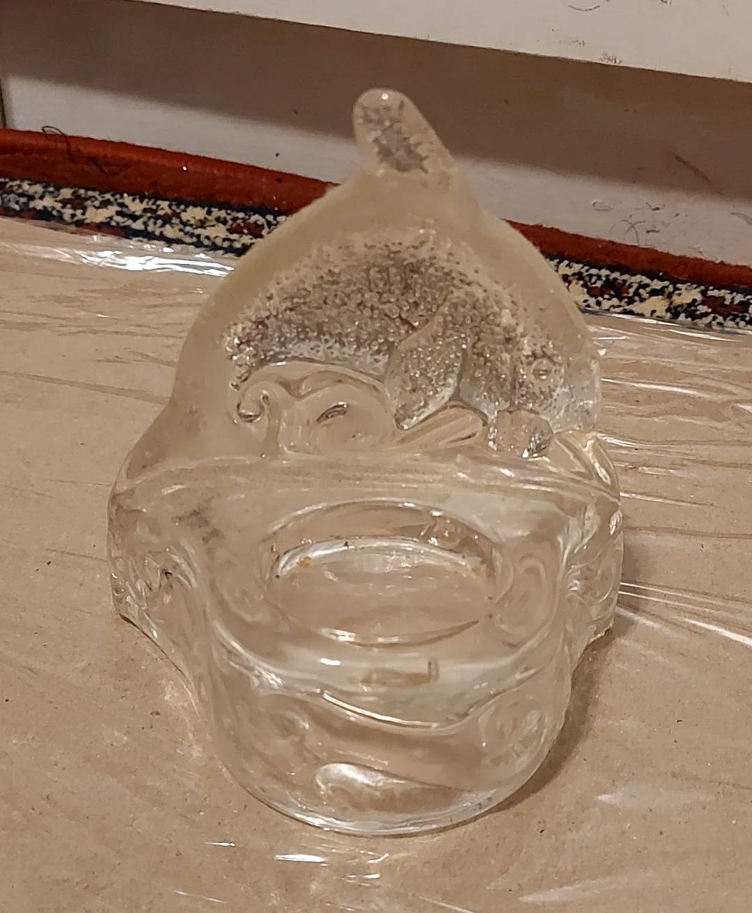 Glass Dolphin Candle Holder thumbnail
