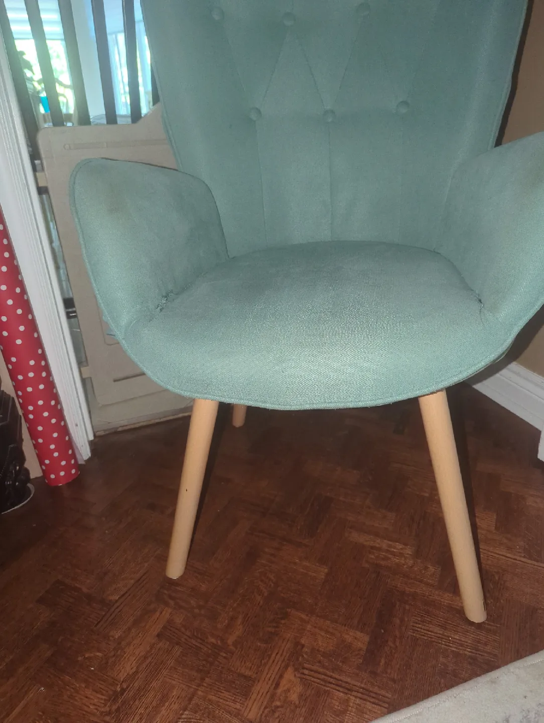 Vintage Mint Green Accent Chair🥕 image indicator(2)