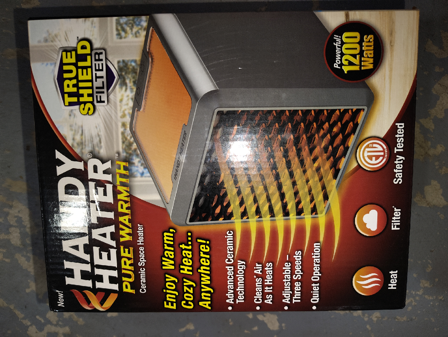 Handy Heater Pure Warmth Ceramic Space Heater
