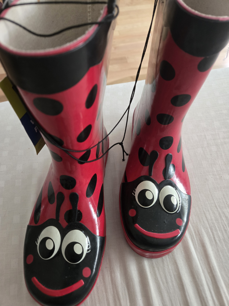 Western Chief Ladybug Rain Boots - Kids Size 4