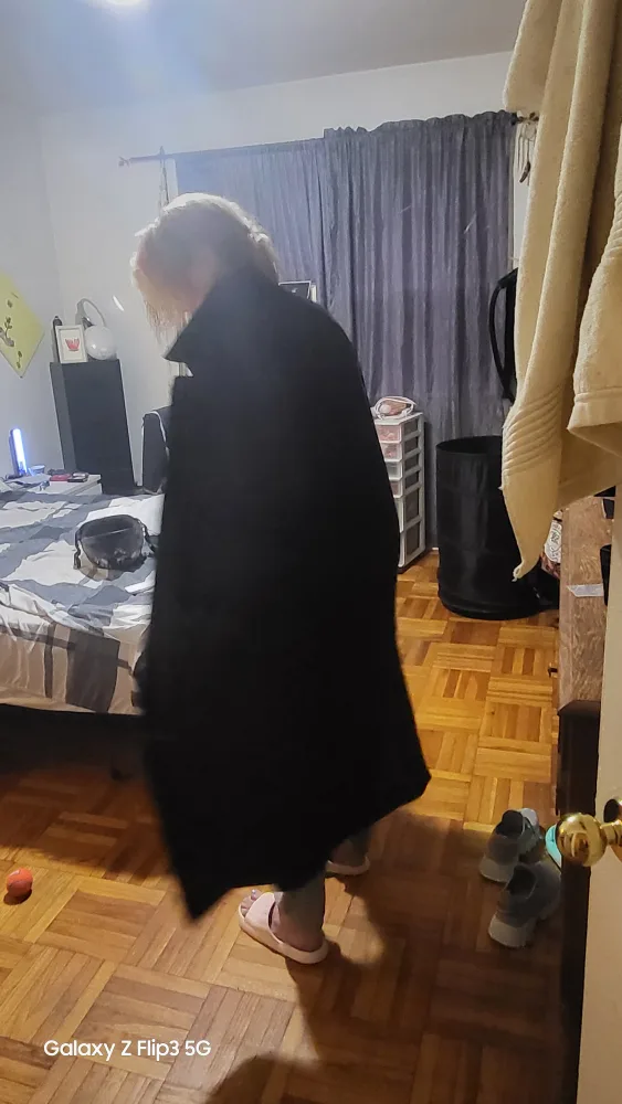 🥕London Fog Black Coat Size 44 thumbnail