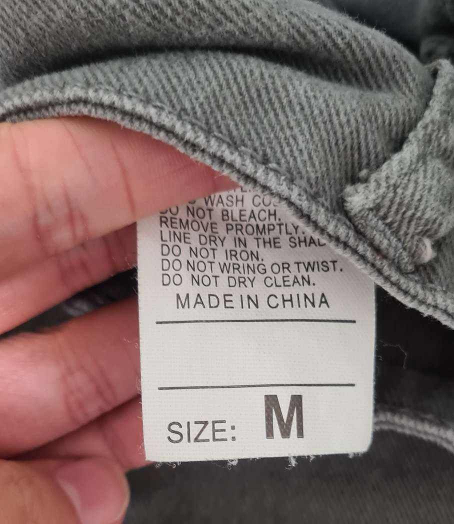 Grey Denim Pants - Size M - photo 2