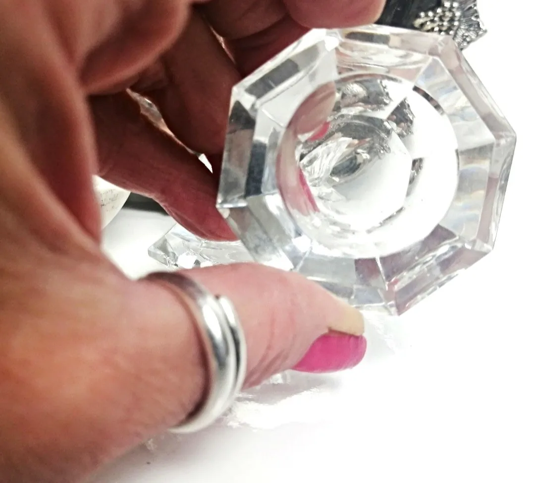 Cut Crystal Candlestick Holders ~ Set of Four image indicator(3)