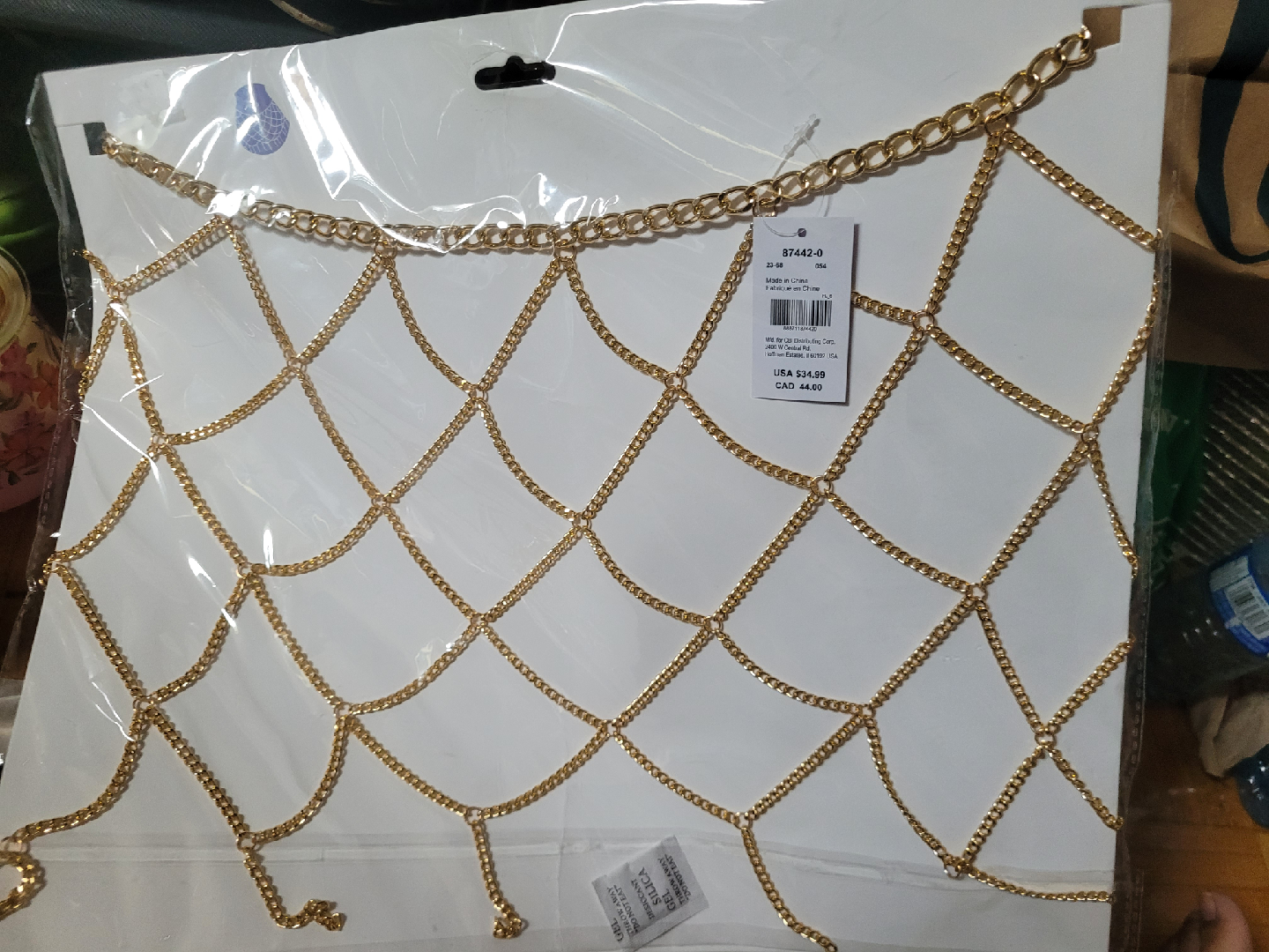 claires Gold Chain belt