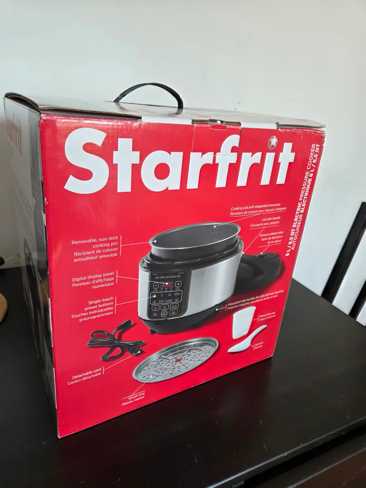 Starfrit 8L/8.5 QT Electric Pressure Cooker - with Box! image indicator(2)