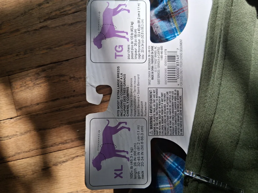 Boots & Barkley Dog Pea Coat - XL image indicator(4)