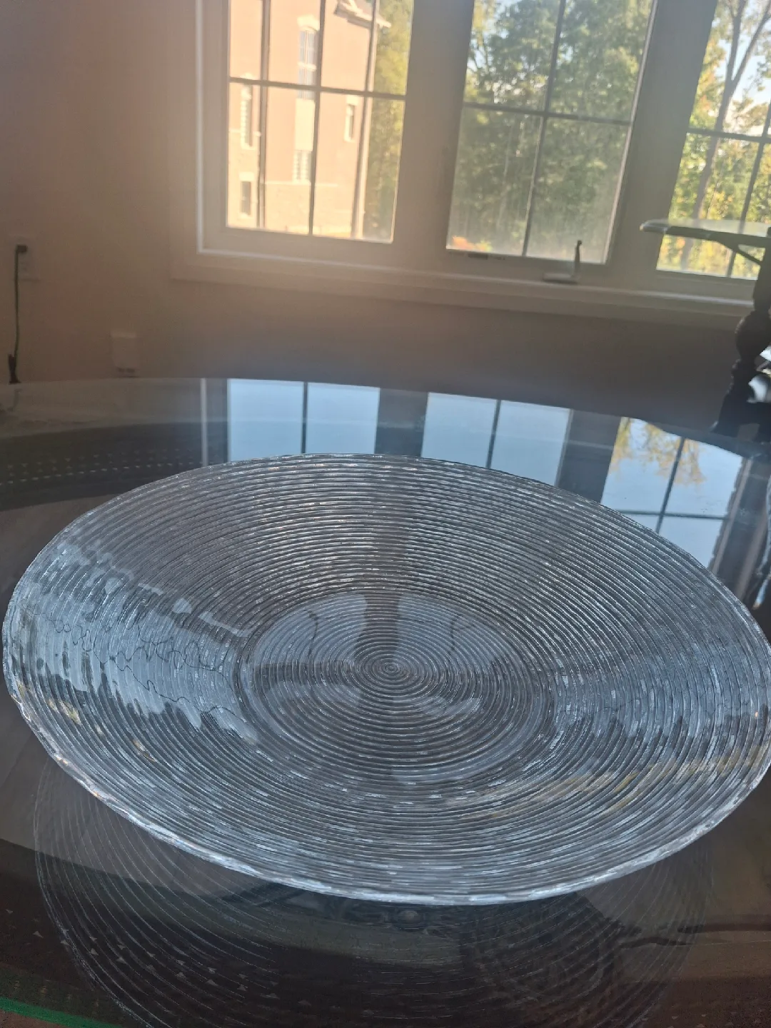 Vintage glass Plate/ Serving dish thumbnail