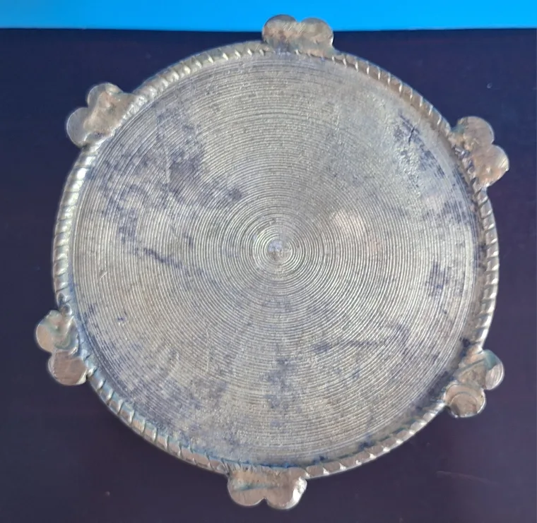 Vintage Large  Solid Brass Nutcracker Plant Holder image indicator(4)