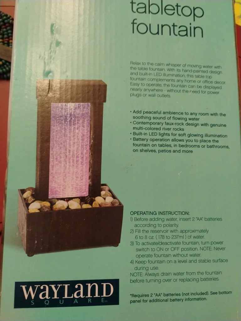 Wayland Square Tabletop Fountain image indicator(2)