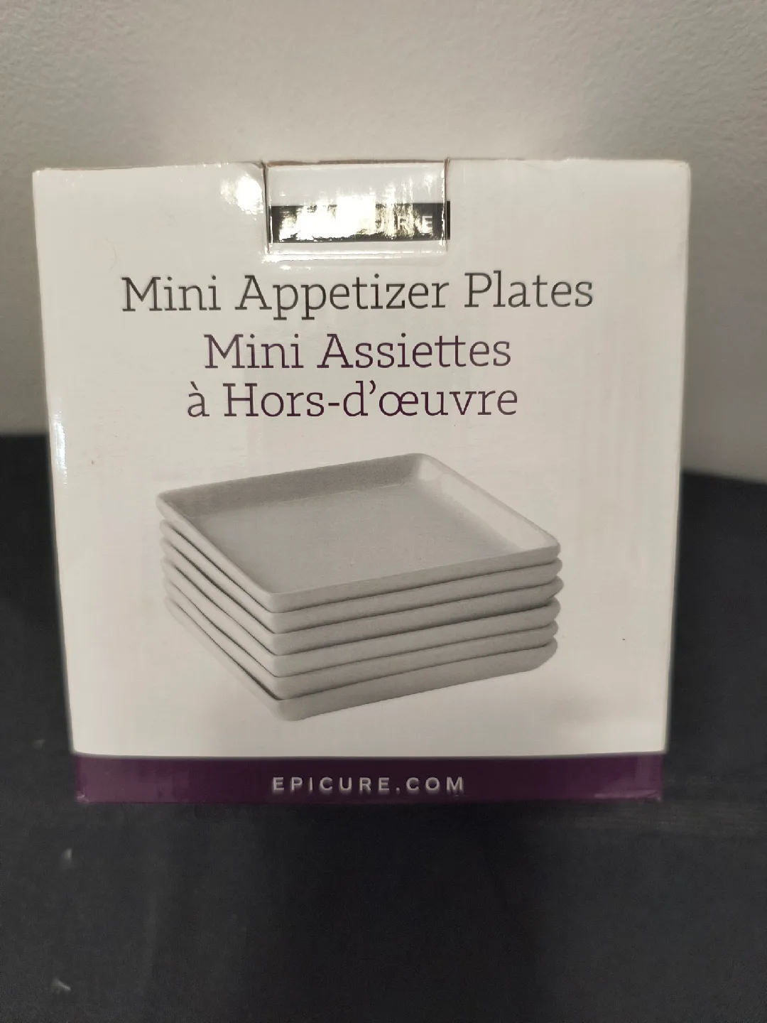 Epicure Mini Appetizer Plates - Set of 6 Brand New thumbnail