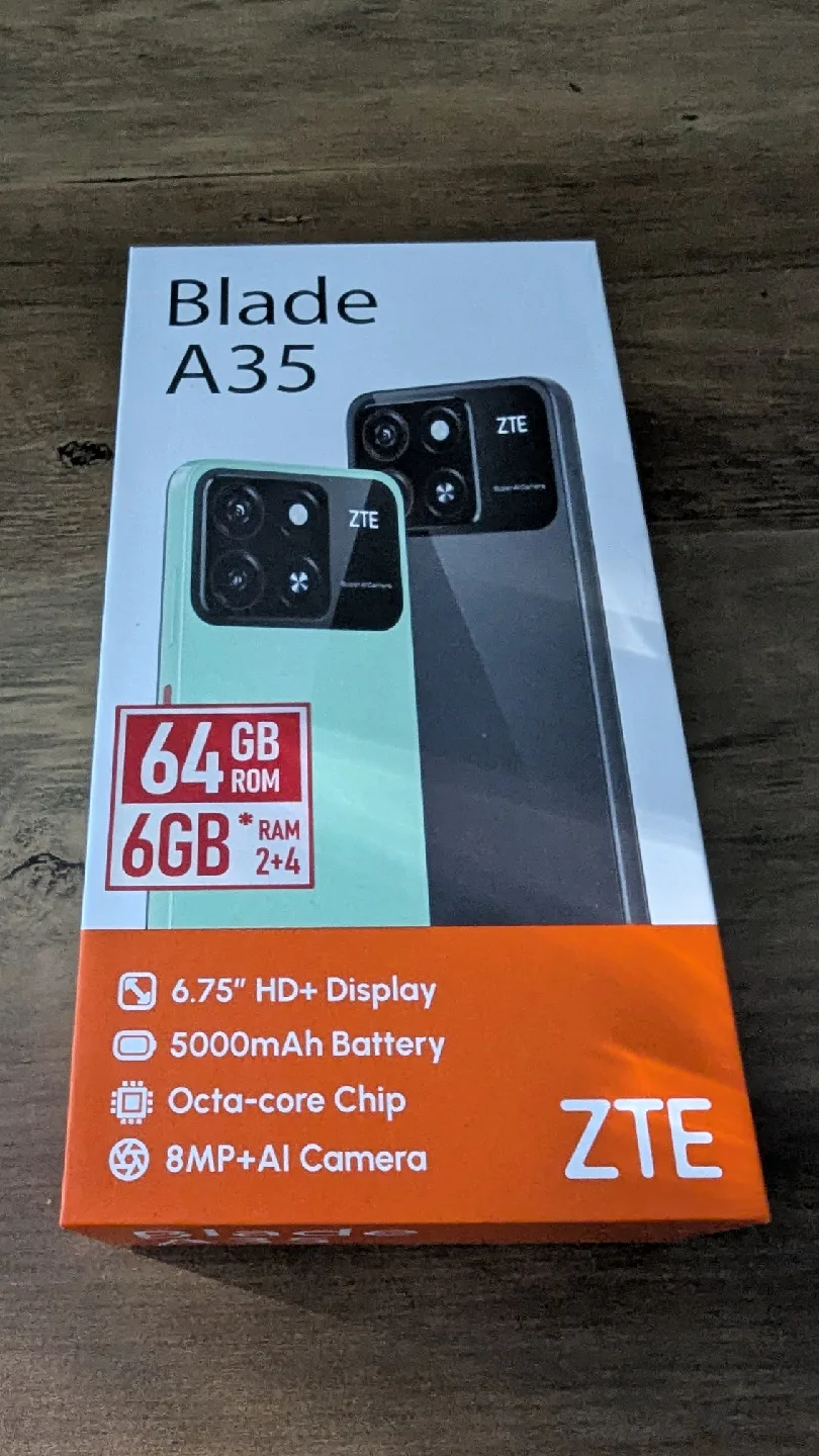 Brand New Sealed ZTE Blade A35 - 64GB  🥕 thumbnail