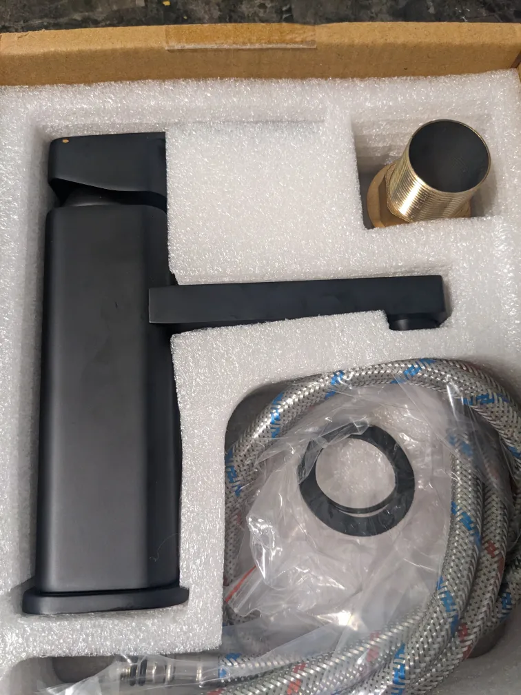 New Black Bathroom Faucet with Accessories thumbnail