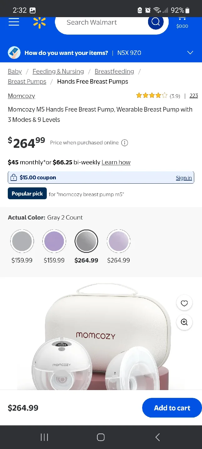 Momcozy M5 Hands Free Breast Pump 2 pack brand new image indicator(4)