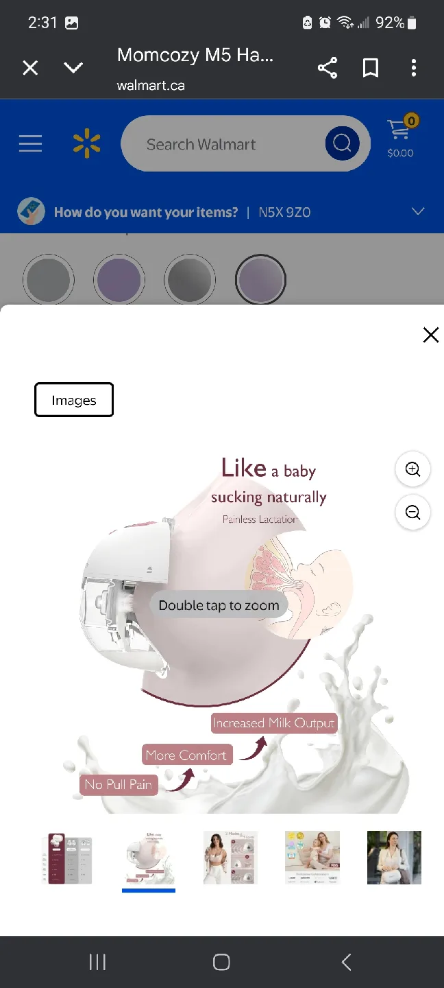 Momcozy M5 Hands Free Breast Pump 2 pack brand new image indicator(8)