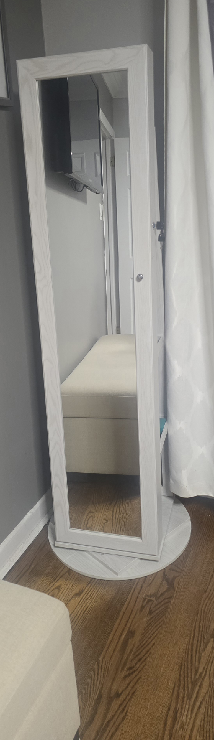 Sealed in box 360 Rotating jewelry armoire cabinet.