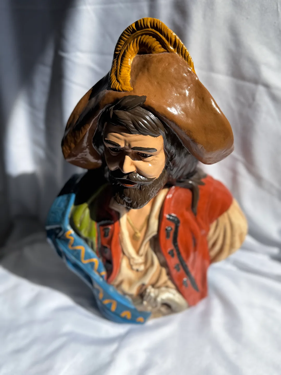 Vintage Holland Mold Pirate Bust thumbnail