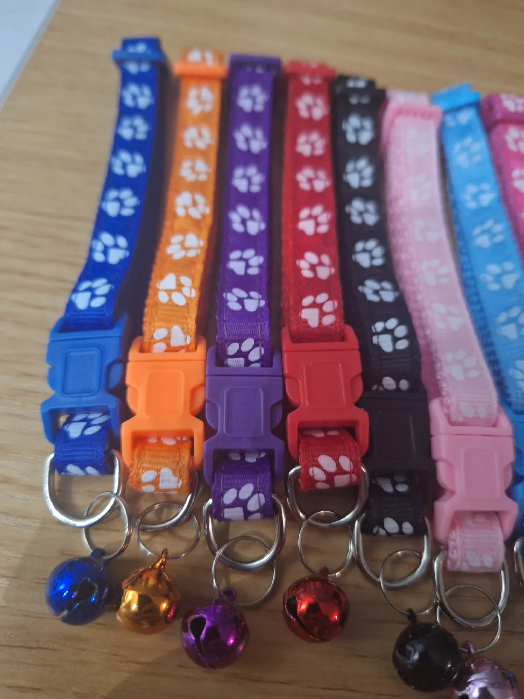 NEW (4 for $5) Paw Print Cat/Dog Collars with Bells 🔔 image indicator(3)