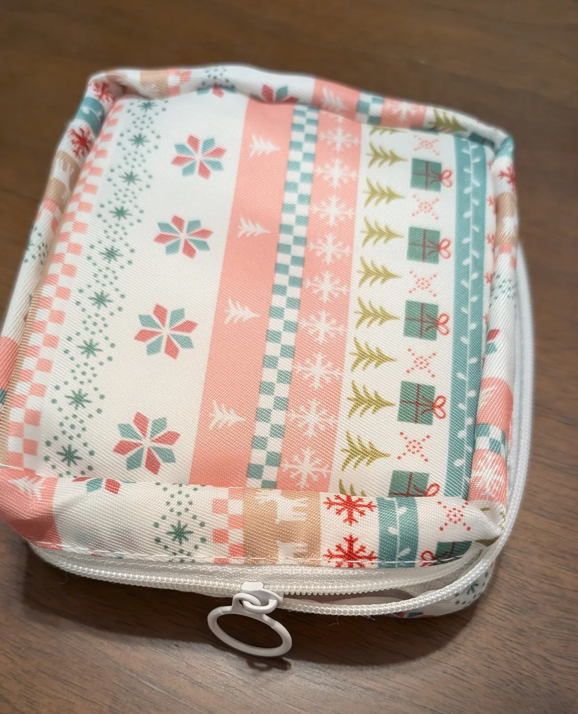 Christmas Pattern Zippered Pouch thumbnail