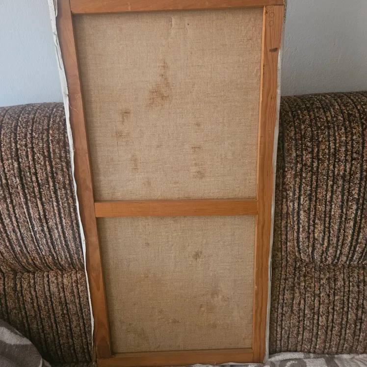 VTG 60s Oil on Canva Paris Street Scene Signed image indicator(4)