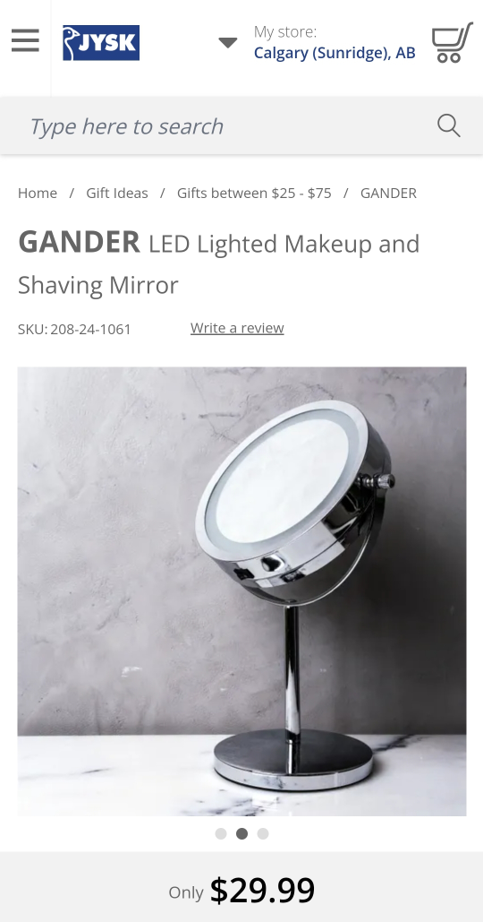 LED Lighted Makeup/Shaving Mirror - photo 4