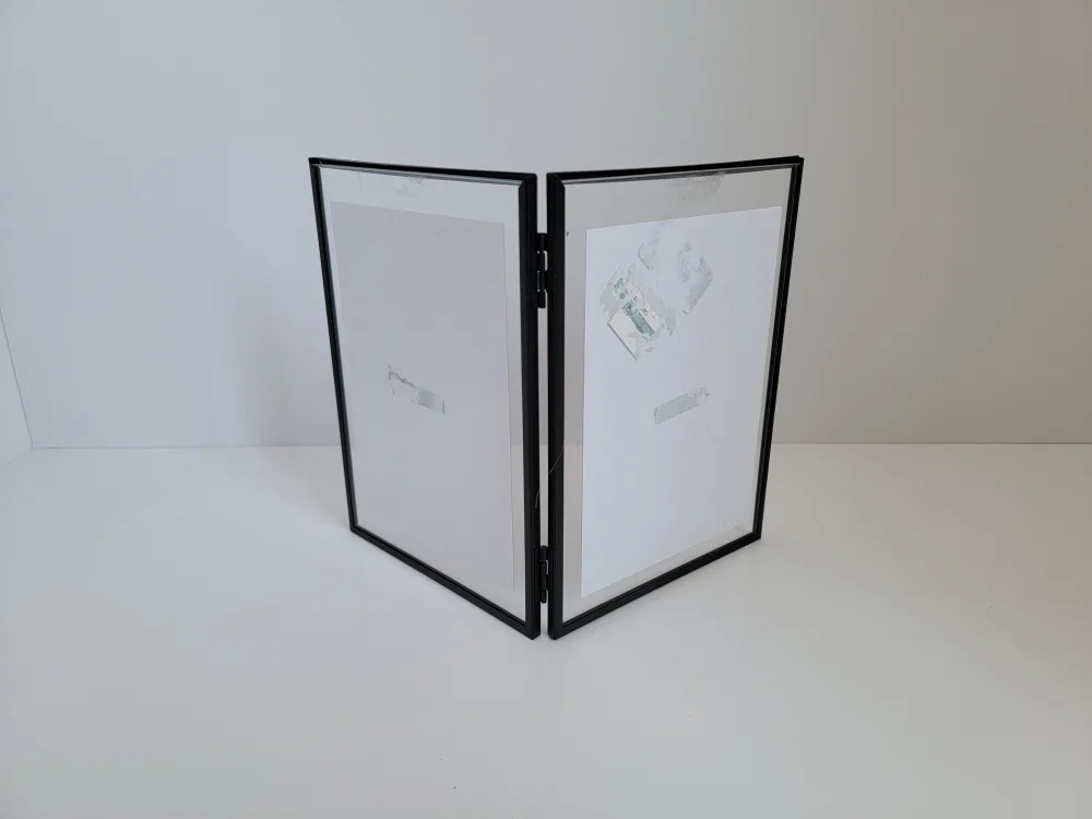 Double Picture Frame with Dragon Art Prints image indicator(3)