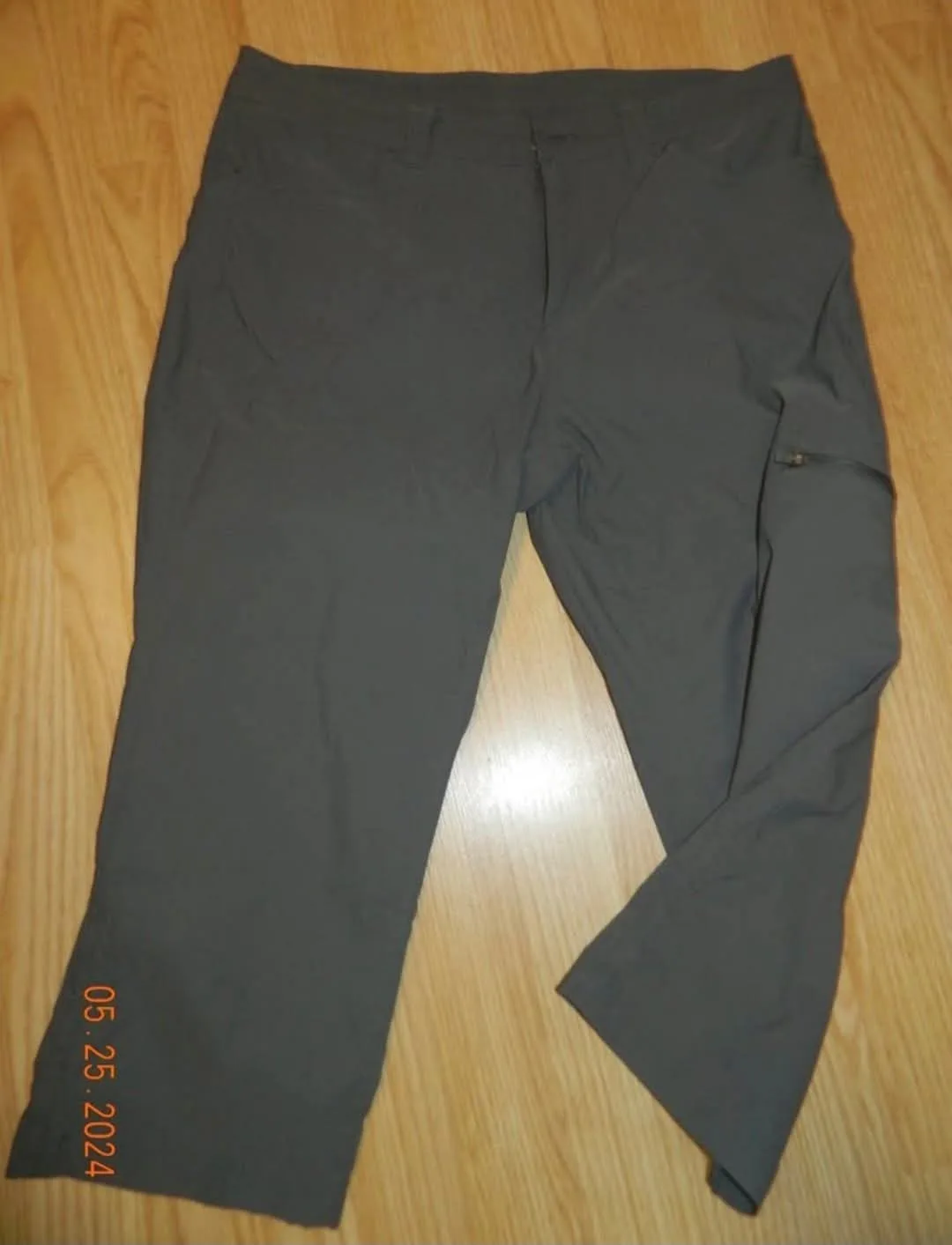 womens eddie bauer Grey Cropped Pants thumbnail