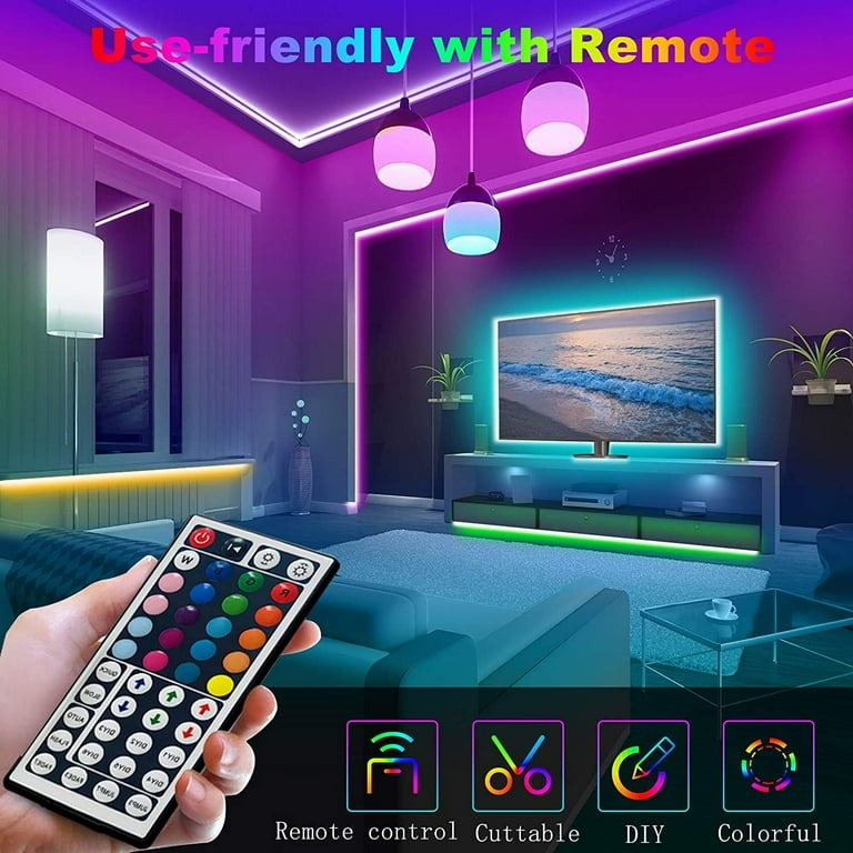 49.2FT/15M LED Strip Lights,Borllyem RGB LED Light Strip 5050SMD - photo 3