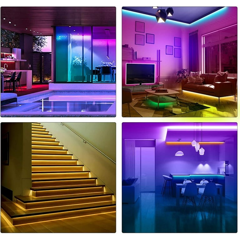 49.2FT/15M LED Strip Lights,Borllyem RGB LED Light Strip 5050SMD - photo 4