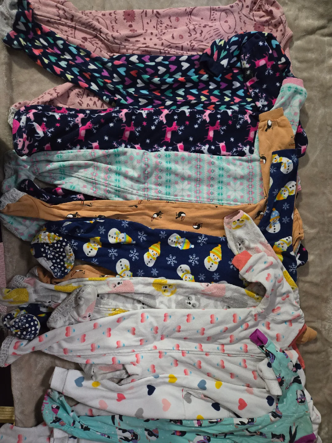 Baby/Toddler Fleece Sleepers - Mixed Sizes thumbnail