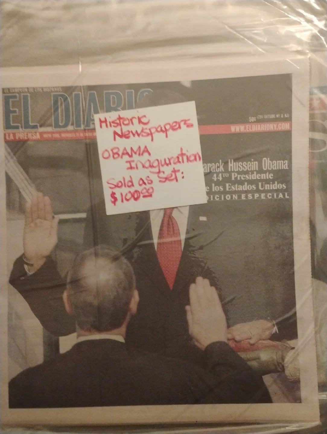 Obama Inauguration Newspapers - Historic Set image indicator(2)